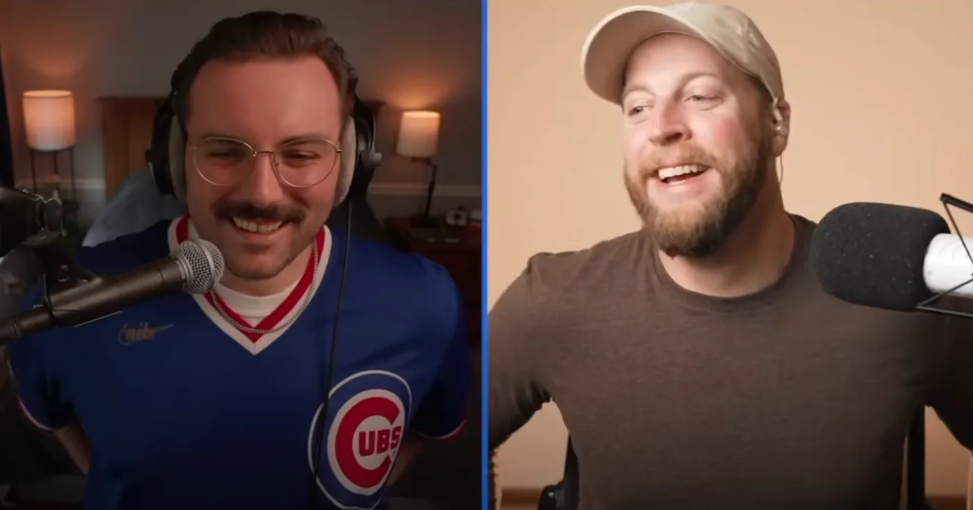 Conor and Jay laughing on a remote call
